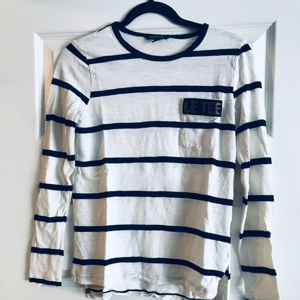 Cool Striped Banana Republic Tee